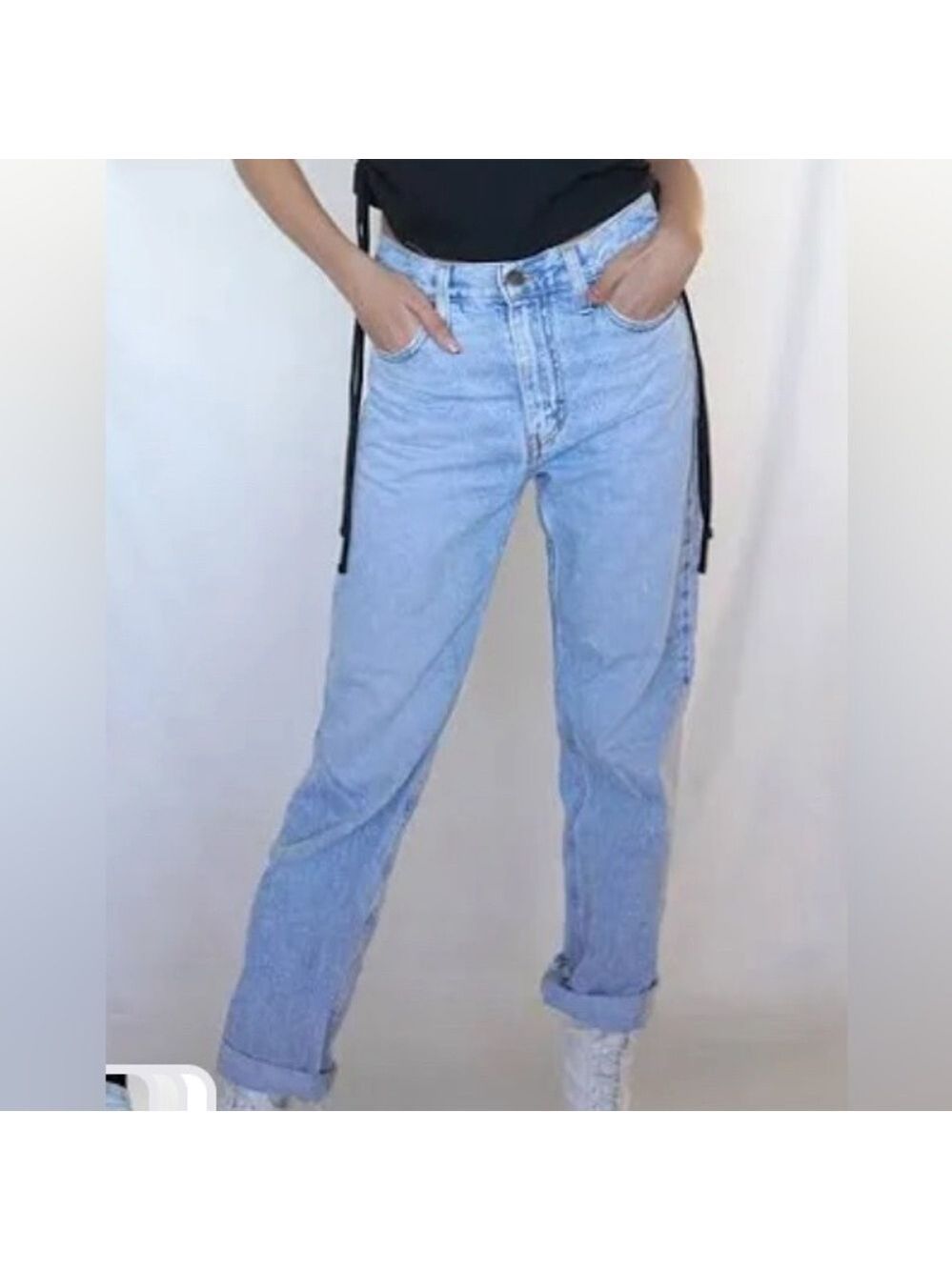 Vintage Banana Republic Light Wash High Waist Abeline Ranch Jean Mom Jeans Sz 6